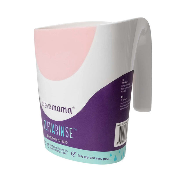 ClevaRinse™ Shampoo Rinse Cup - Pink 500ML - Jarro para baño con borde de silicona
