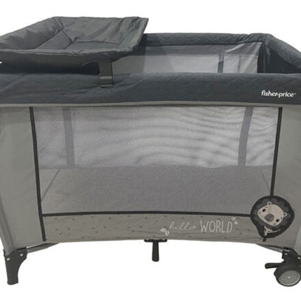 Cuna tipo Pack & Play con mudador y pañalera  GREY