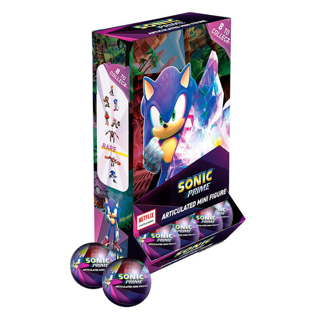 FIGURA ARTICULADA DE 8 CMS SONIC EN CAPSULA CON BASE Y FOLLETO