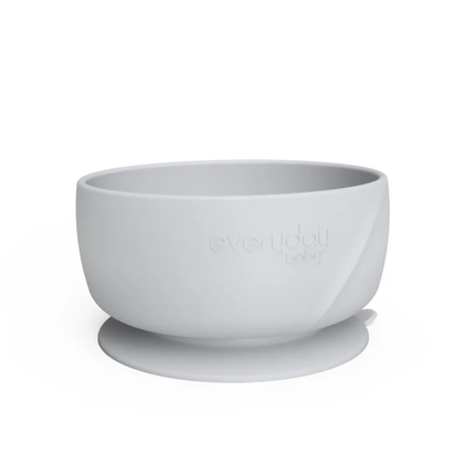 Bowl De Silicona Con Ventosa Gris