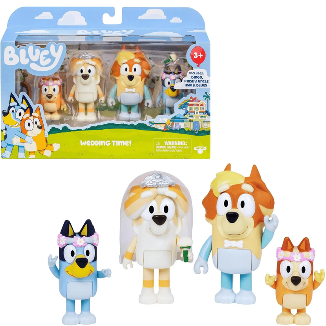 BLUEY PACK DE 4 FIGURAS  S10