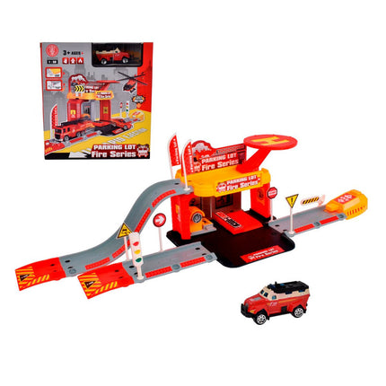 PLAYSET ESTACION ARMABLE CON VEHICULO