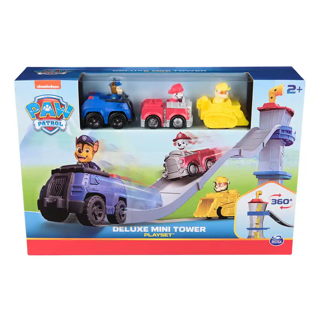 PAW PATROL MINI TORRE CON 3 AUTOS