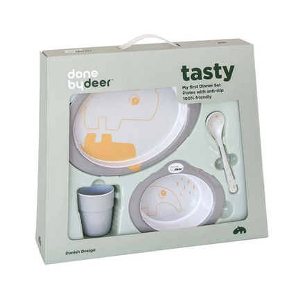 Set Vajilla de iniciaci—n 4 piezas Gris Dorado