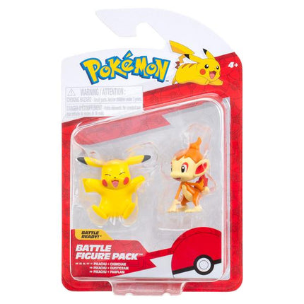 POKEMON  FIGURA PACK DE 2 CHIMCHAR Y PIKACHU