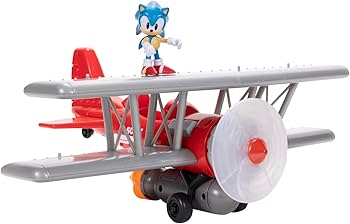 AVION BIPLANO SONIC CON FIGURA 6 CMS