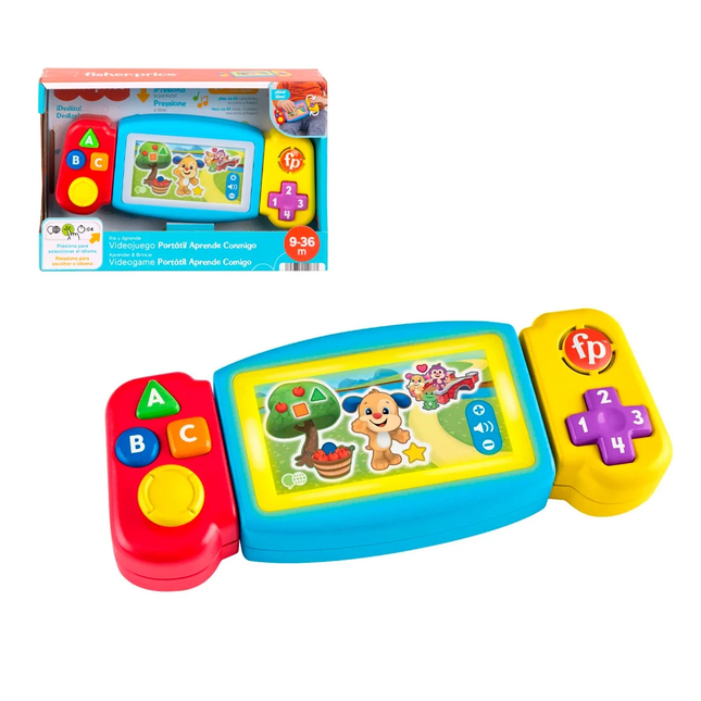 Fisher-Price para Bebes Videojuego Portatil Aprende Conmigo