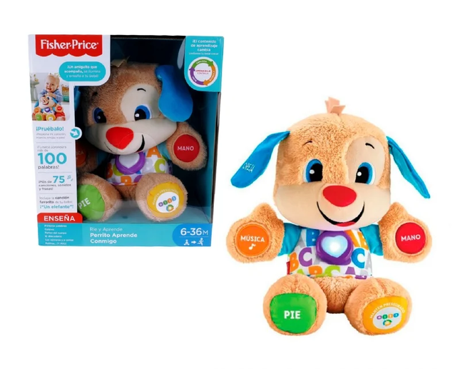 Fisher-Price Juguete para Bebes Perrito Aprende Conmigo