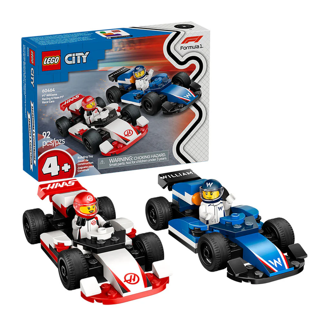 LEGO CITY AUTOS DE F1® WILLIAMS RACING Y HAAS F1®
