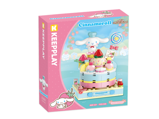 Playset Pastelería de Fresas de Cinnamoroll Bloques de Construcción 126 pcs