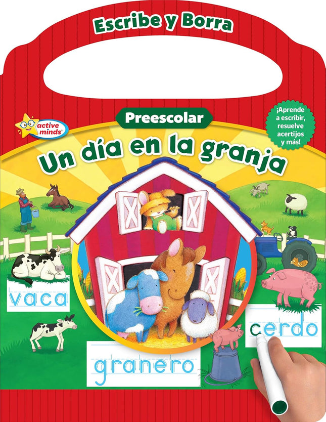 Un d’a en la granja escribe y borra