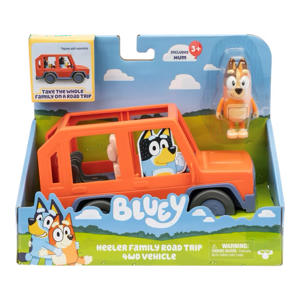 BLUEY VEHICULO FAMILIAR Y MAMÁ CHILLI