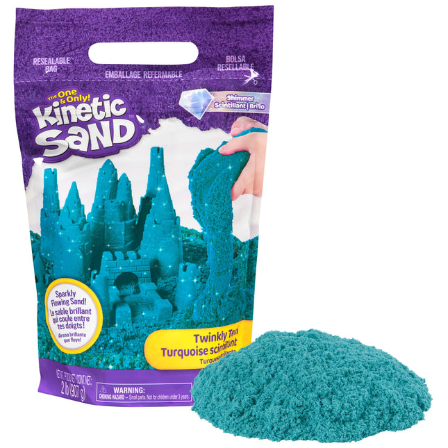 Kinetic Sand - Arena Turquesa con brillos