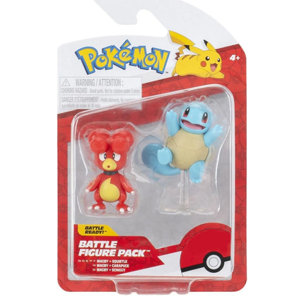 POKEMON  FIGURA PACK DE 2  W19 MAGBY Y SQUIRTLE