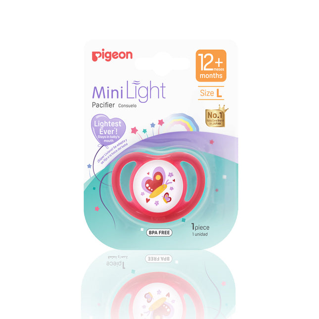 Chupete Odontologico "L" 1 unidad Pigeon 12 + meses ROJO