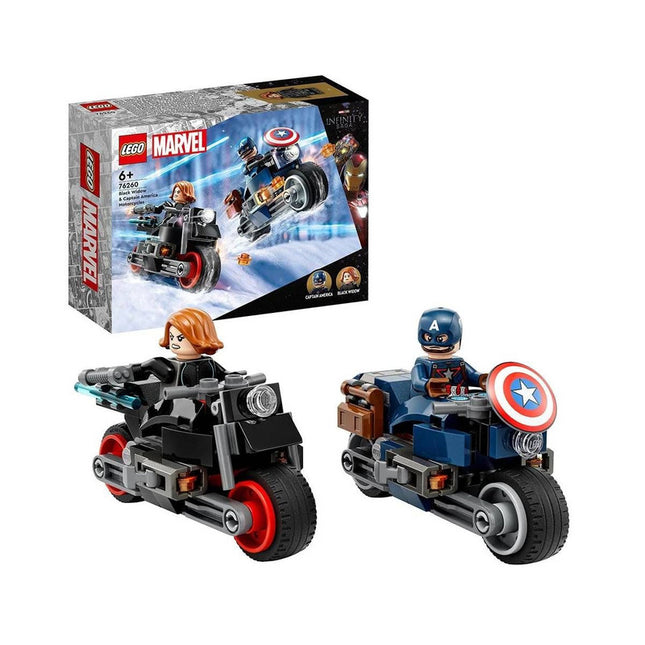 LEGO SUPER HEROES MOTOS DE BLACK WIDOW Y EL CAPITÁN AMÉRICA