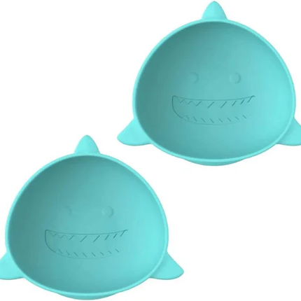Pack De 2 Bowls De Silicona Con Succión Tiburon