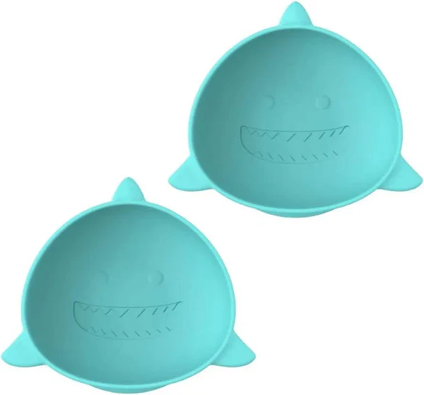 Pack De 2 Bowls De Silicona Con Succión Tiburon