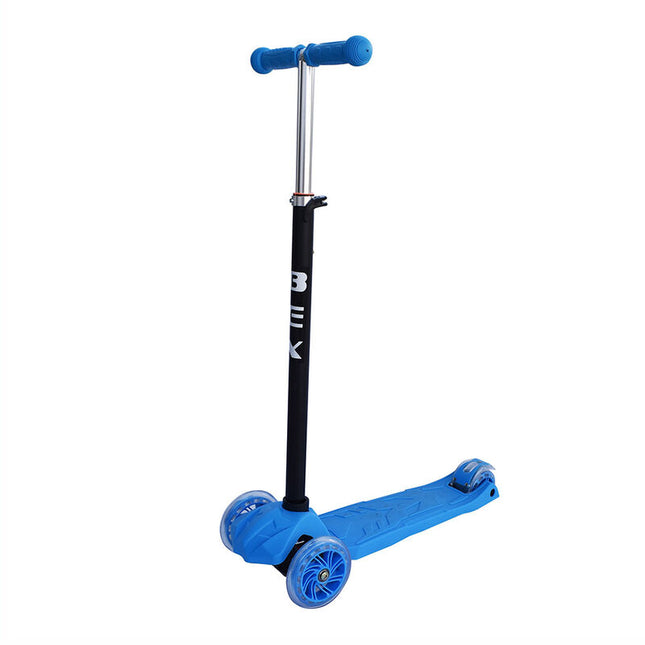 Scooter Azul Barra Aluminio Ajustable 63-86Cm