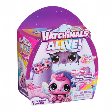 HATCHIMALS ALIVE PACK DE 1 HUEVO CON COLORES