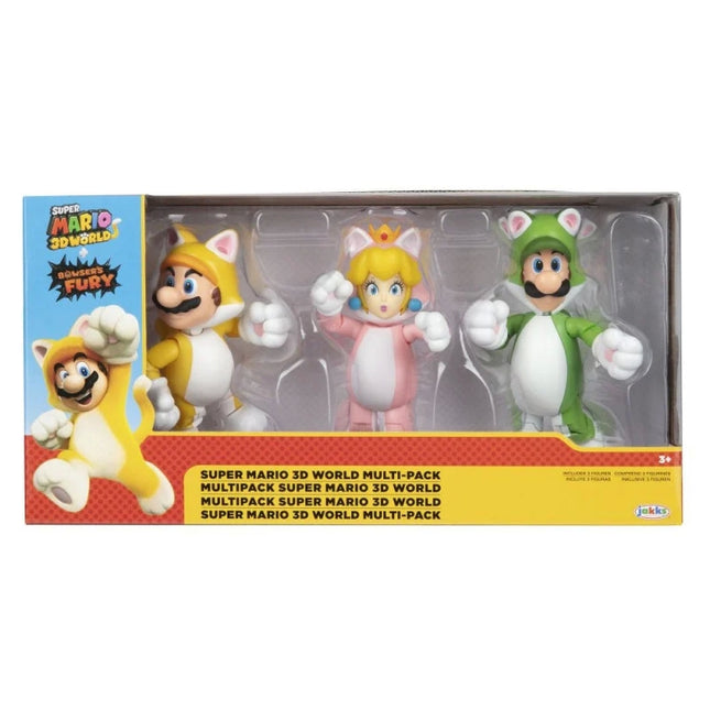 PACK FIG. NTD SUPER MARIO 3D WORLD X3 4