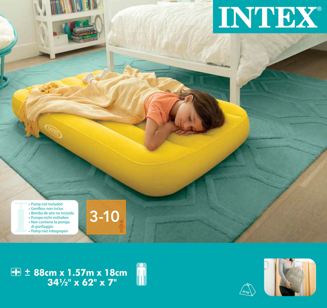 COLCHON INFLABLE PARA NIÑOS 88X157X18CM