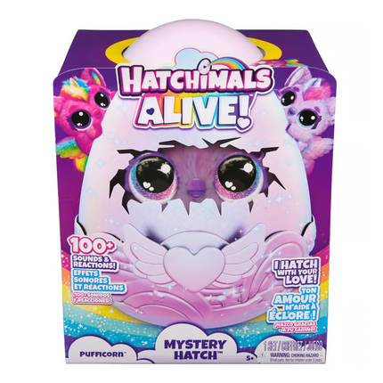 HATCHIMALS ALIVE HUEVO INTERACTIVO PUFFICORN