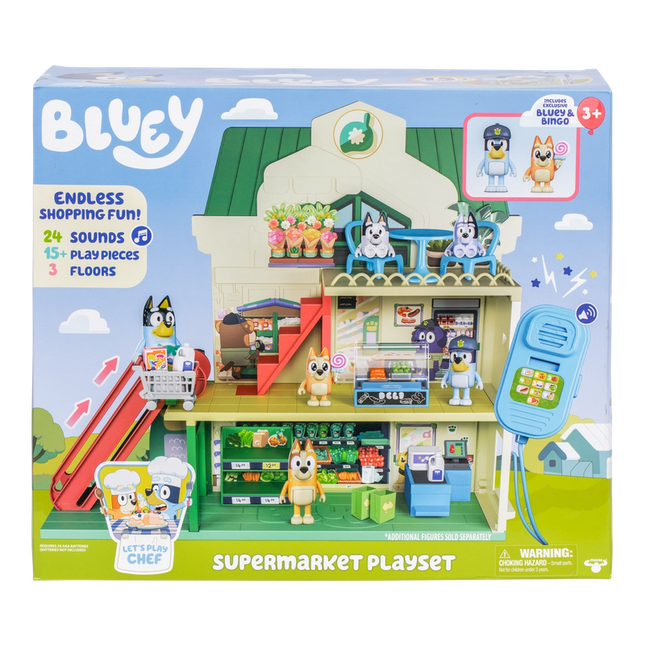 BLUEY S13 LETS PLAY CHEF PLAYSET SUPERMERCADO