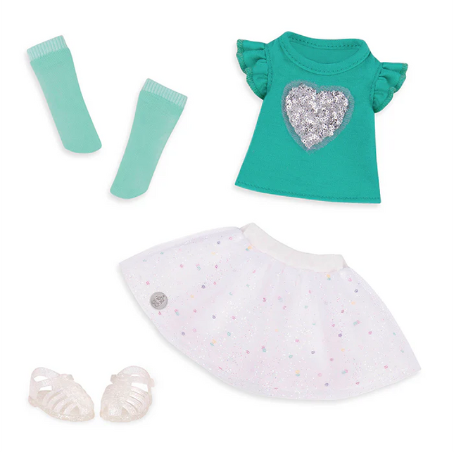 BA Glitter Girls GG50101Z Doll Sparkling Top y Skirt