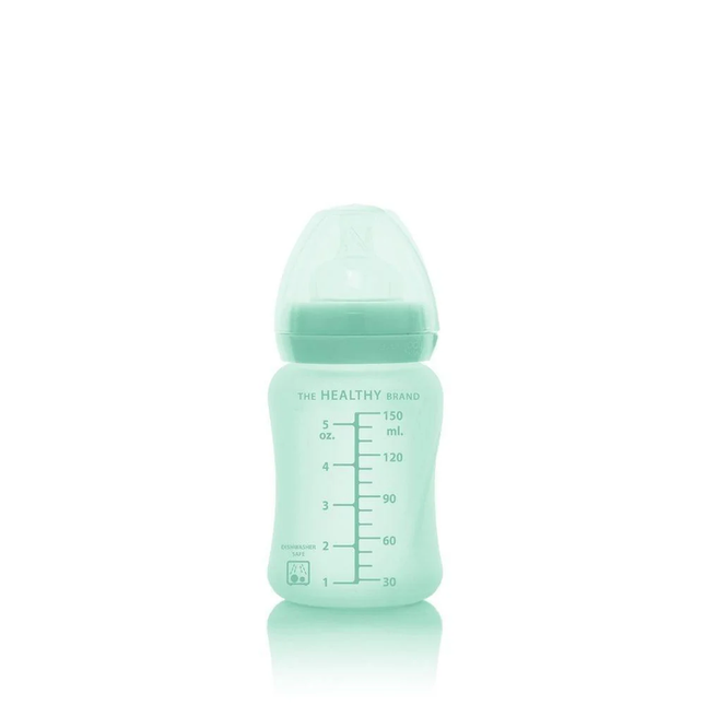 Mamadera De Vidrio Healthy 150 ml Verde