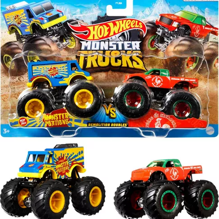 LAT HW MONSTER TRUCKS 1:64 2-PACK ASST