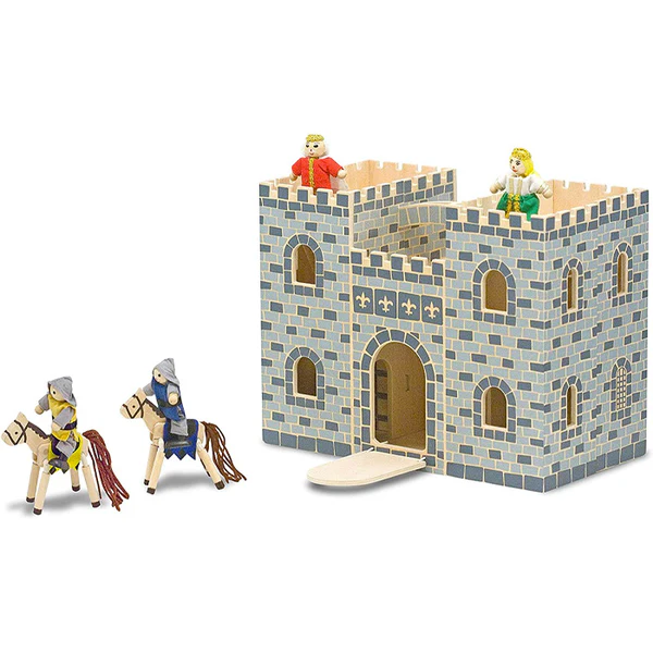 Castillo de madera gris