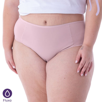CALZÓN MENSTRUAL Y ABSORBENTE FLUJO ALTO PLUS SIZE PALO ROSA 2XL PALO ROSA