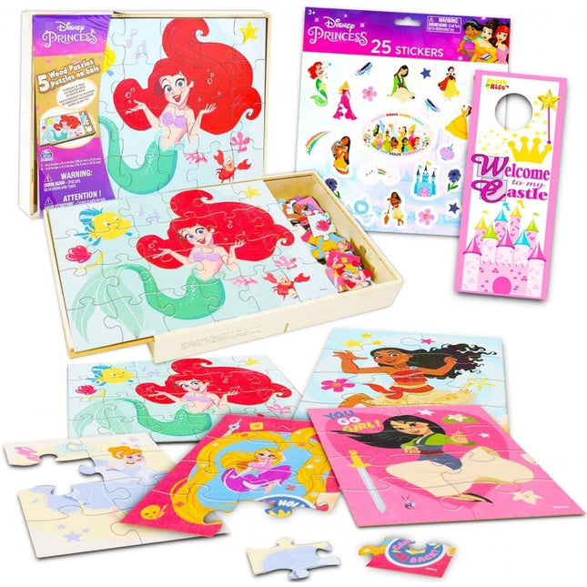 PUZZLE DE MADERA PRINCESAS 5 EN 1