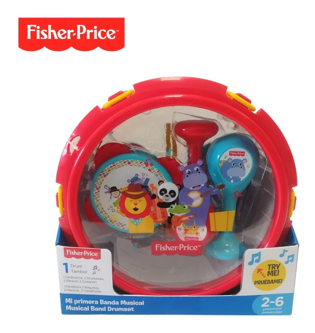 MUSICAL FISHER PRICE BANDA BATERIA SET