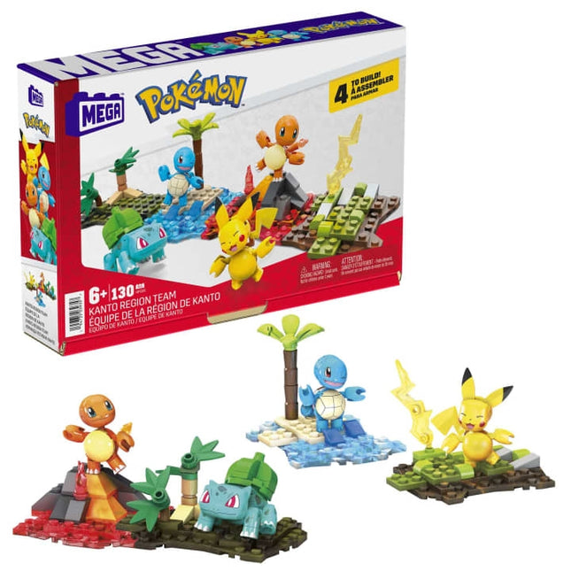 MEGA PokEmon Juguete de ConstrucciOn Equipo de Kanto