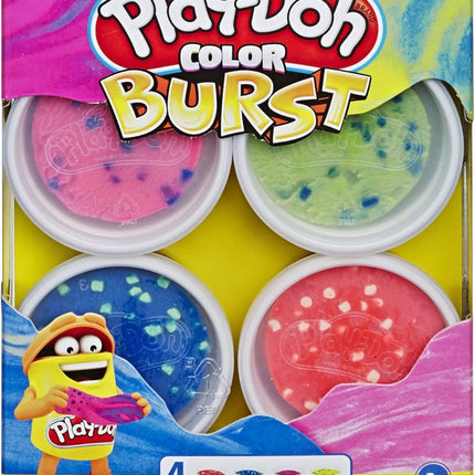 PLAY-DOH MUNDO DE TEXTURAS COLOR BURST - PACK DE 4