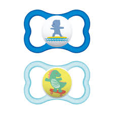 2 Chupetes Air 6 Meses + Azul
