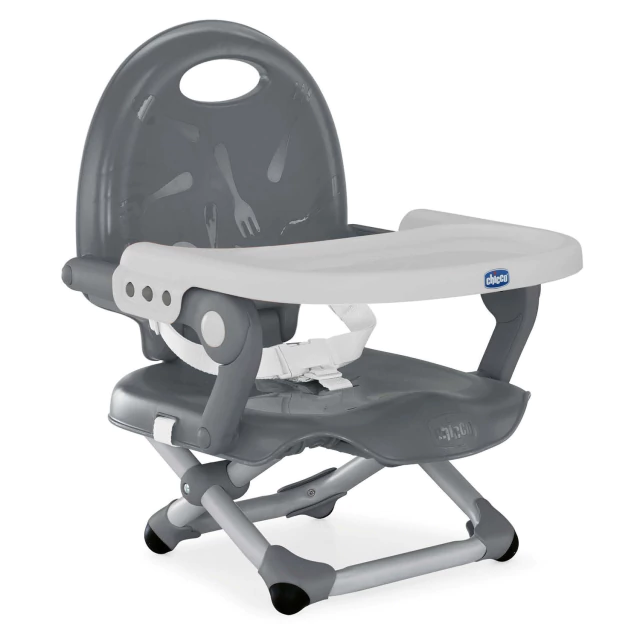 Silla de comer tipo booste Pocket Snack Grey
