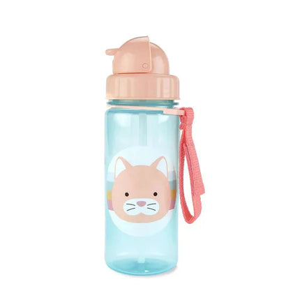 ZOO STRAW BOTTLE PP- CAT