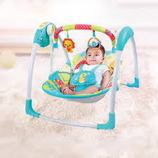 Columpio portatil para bebes azul