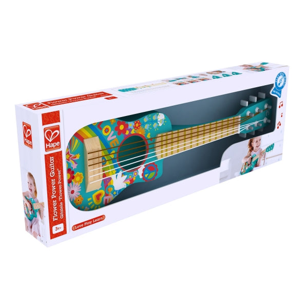 Guitarra con flores