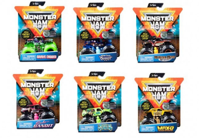 MONSTER JAM VEHICULOS METALICOS  1:64 PACK 1 UN SURTIDO