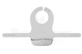 Babero De Silicona Gris