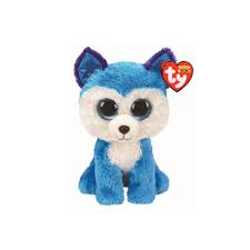 TY BEANIE BOOS PRINCE  HUSKY AZUL MEDIANO