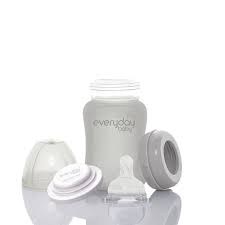 Mamadera De Vidrio Healthy 150 ml Gris