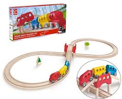 Juego vias de tren en ocho