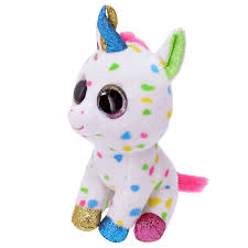 TY BEANIE BOOS HARMONIE UNICORNIO MOTEADO MEDIANO