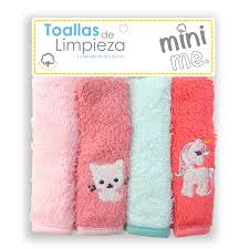 Pack de 4 Toallas Limpieza 25x25 cms Rosado