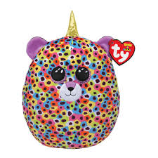 TY SQUISH-A-BOOS GISELLE BÚHO ARCOIRIS LARGE